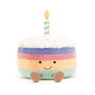 Jellycat Amuseable Rainbow Birthday Cake | Medium