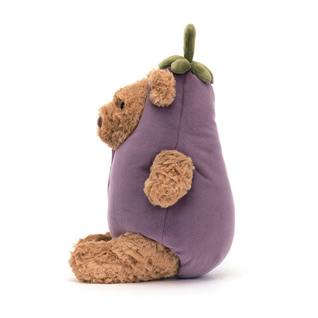 Jellycat Bartholomew Bear | Eggplant