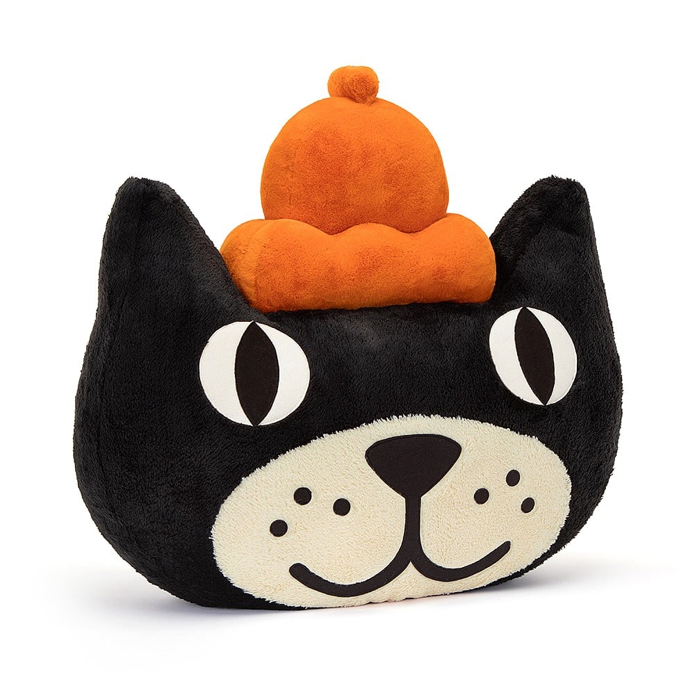 Giant Black Cat Plush | Oversized Cat Pillow & Cushion